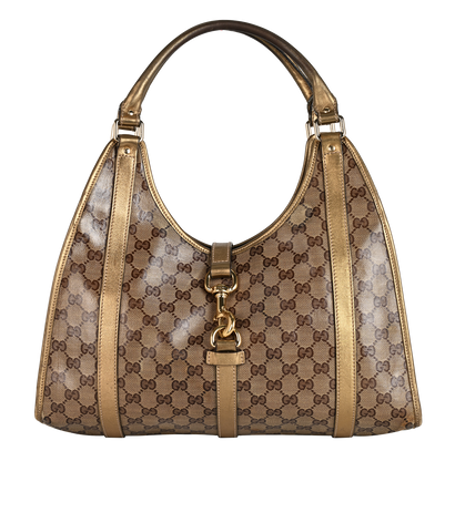 Abbey, &pound;260, Handbags, Gold, Canvas, Front view